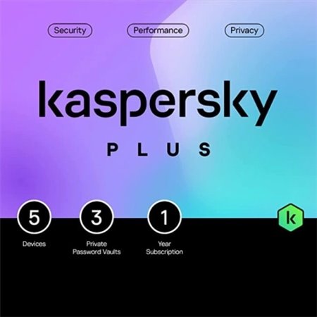 KASPERSKY PLUS 2024  PC / MAC / ANDROID/ IOS -1 ANNO- 5 DISPOSITIVI