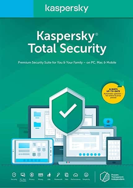 KASPERSKY TOTAL SECURITY 2025  PC / MAC / ANDROID/ IOS -2 ANNI- 3 DISPOSITIVI