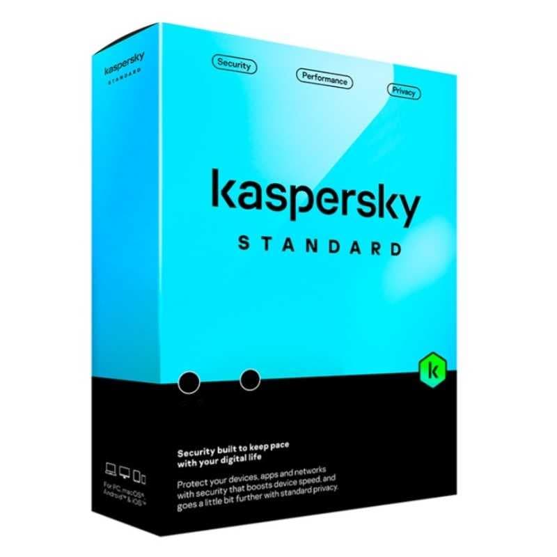 KASPERSKY STANDARD 2025 PC / MAC / ANDROID/ IOS- 3 DISPOSITIVI-1 ANNO