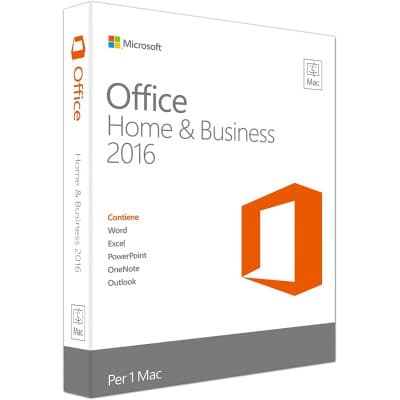 microsoft Office 2016 Home & Business per MAC - Licenza a vita- licenza originale