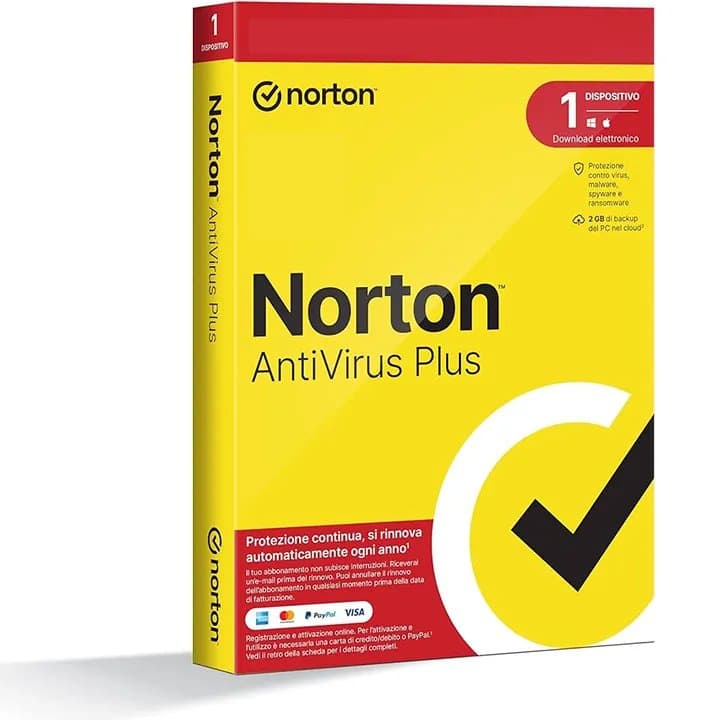 Norton antivirus plus 2019-2025 - PC / MAC 1 ANNO-1 DISPOSITIVO